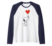 Pochoir Classique Peanuts Snoopy pour Saint-Valentin Motif cœur Manche Raglan