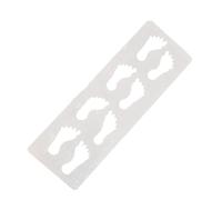 Pochoir créatif Empreintes de Noël Petites Empreintes de Noël,Pochoirs de Peinture de Pied de Père Noël | Pochoir de Peinture de Dessin Artisanal Réutilisable pour Sol Fenêtre, P