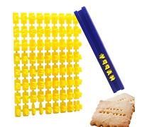 Pochoir D'alphabet pour L'écriture Dans Gâteau Biscuit ect, 72 Lettres D'un Ensemble, Capacité de Composer Tous les Messages
