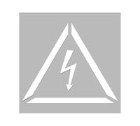 Pochoir Danger électrique, Pochoir de signalisation, Marquage au sol, Signalisation au sol, Pochoir de balisage, Pochoir PVC pour marquage au sol