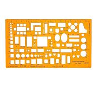 Pochoir d'architecte 1:100 - Modèle architectural - Pochoir de meubles pour décoration d'intérieur - Pochoir de dessin technique - Pochoir d'architecture pour dessin technique - Modèle à l'échelle