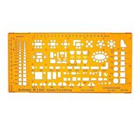 Pochoir d'architecte 1:200 - Modèle architectural - Pochoir de meubles pour décoration d'intérieur - Pochoir de dessin technique - Pochoir d'architecture pour dessin technique - Modèle à l'échelle