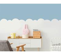 Pochoir de bordure murale effet nuage - Décoration murale pour chambre d'enfant - 100 x 12,5 cm