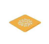 silikomart Moules en Silicone pour Pochoir Branche - Lot de 2 moules en Silicone Ø100 H 1 MM - Accessoires professionnels pour Noël et Pâtisserie - Pochoirs monoportion pour gâteaux four