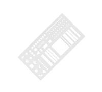 Pochoir de calendrier en plastique polyvalent pour les calendriers d ' objectifs, les listes de choses à faire, doté de surfaces et de grilles faciles à nettoyer, outil de pochoir de calendrier