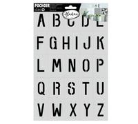 Pochoir De Décoration - Alphabet - 20 X 30 Cm