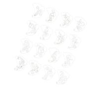 Pochoir de dessin avec surfaces lisses pour un nettoyage facile et des applications cosmétiques professionnelles, accessoire de peinture pour visage réutilisable