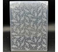 Pochoir de gaufrage 3D en plastique avec pointe ondulée - Texture feuille - 15 x 20 cm - Pour la fabrication de cartes, le scrapbooking, les travaux manuels, le scrapbooking, la décoration