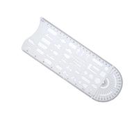 Pochoir De Géométrie Multifonctionnel Règle Mesure Claire Pochoirs Scène D'accident Règle Dessin Pour Dessiner Des Symboles 'accident 'ingénierie Modèle Dessin