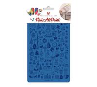 Pochoir De Gravure En Métal Modèle D'art 'ongles Festif Professionnel Pour Des Conceptions Fête Noël Conception Pochoir 'ongle Renne