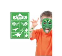 Pochoir de maquillage - Enfant - Dinosaure vert - 14x20 cm - Multicolore - Mixte