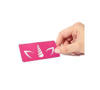 Pochoir de maquillage réutilisable licorne - Rose - Taille Unique