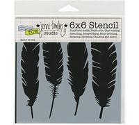 Pochoir de Marguerites en vitrail - The Crafter's Workshop - 15,2 x 15,2 cm - Transparent, Transparent, 18 x 16 x 0.1 cm