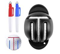 Pochoir de marqueur de balle de golf, outil de marquage d'alignement de balle de golf | Outil de marqueur et de lignes de résistant à la décoloration | Outil d'alignement d'empreinte clair avec 2