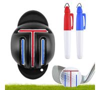 Pochoir de marqueur de balle de golf, outil de marquage d'alignement de balle - Marqueur de ligne de balle à séchage rapide et résistant à la décoloration - Outil