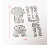 Pochoir De Matrices De Découpe De Nombres, Vêtements De Football, Bricolage, Scrapbooking, Gaufrage De Carte D'album, Nouvelle Collection 2020