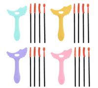 Pochoir de modèle de doublure - Modèle ďe maquillage en silicone 3,43 x 2,01 x 0,2 pouces | Guide đe maquillage des yeux 20 g, pochoir d́e ḿaquillage avec routine quotidienne du matin, fête d̄e voyage