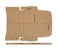 Pochoir de modèle de portefeuille de sac à main en acrylique, moule d'artisanat en cuir de bricolage, pochoir en acrylique transparent de haute précision rapport 1:1 avec punaise