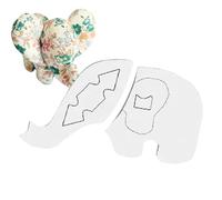 Pochoir De Peinture D'éléphant Pour L'artisanat, Les Arts Et L'artisanat, Décoration De Bureau - Pochoirs En Tissu, Règles De Matelassage, Modèle De Pochoirs D'éléphant Réutilisables En Acrylique 2D,