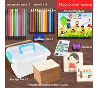 Pochoir De Peinture En Bois Pour Enfants, Planche À Colorier, Jouets Éducatifs D'apprentissage Précoce