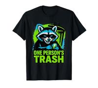 Pochoir de plongée Dumpster Raccoon Anti-Consumerist Upcycling T-Shirt