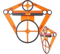 Pochoir de pochoir pour trous de carrelage, pochoir pour geberit, rack, outil de nivellement de cartons de gypse, mini niveau à bulle