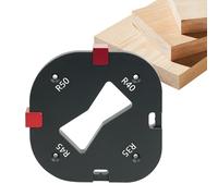 Pochoir de rayon pour - Guide de fraisage, positionneur d'angle | Aluminium de haute dureté, découpes précises dans les | Idéal pour profiler les bords de chaises et créer des cadres photo