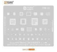 Pochoir De Reballage Sam 1-17 Bga Sam13 Sam14 Pour Samsung A70 A80 A90 Note Exynos7870 9611,Puissance Ic Audio Cpu Maille En Acier En Étain - Type Sam10