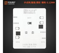 Pochoir De Remballage Bga,Pour Iphone 6 6s/7 8 X Xs/Max/Xr 11 11pro/Max 12/13 12/13pro Max Cpu Puce Nand Ic Maille En Acier - Type For Ip Dot Face