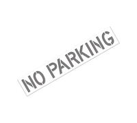 Pochoir de restriction de stationnement 30,5 cm en silicone souple pour marquage de route et de voie d'asphalte, béton et marquage de voie réutilisable