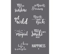 Pochoir De Sérigraphie Dictons A5, 1 Pochoir+1 Spatule,