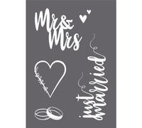 Rayher Pochoir Mariage 29,7 x 21 cm Transparent G
