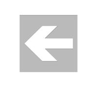 Pochoir de Signalisation et Balisage - Flèche pour Marquage au Sol en PVC