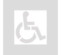 Pochoir de stationnement accessible - Guide de chaussée extérieure, marqueur de pour fauteuil roulant, modèle de mise en page de sécurité, outil de zone de handicap | Pochoir durablese haute
