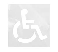 Pochoir de Symbole de stationnement réutilisable en Silicone Durable, modèle de Parking pour Peinture de chaussée d'allée de Garage 41x44 Pouces