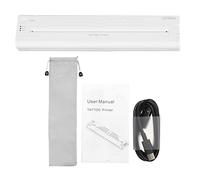 Pochoir de transfert sans fil portable rechargeable pour imprimante thermique pour imprimante temporaire et permanente compatible avec Android, iOS, téléphone, PC - Blanc