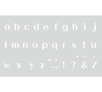 Pochoir Déco 12x20 Cm Alphabet Minuscule N°1 - Graine Créative