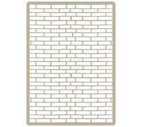 Pochoir décoratif à embosser 045 - Dimensions : 15 x 21 cm - Dimensions du motif : 14 x 20 cm