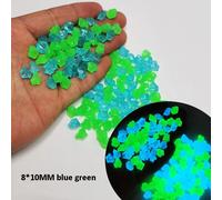 Pochoir décoratif en pierre Shoous qui brille dans l'obscurité,300/500 pièces,pour la décoration de jardin,d'aquarium ou d'extérieur - Type Blue-Green-300Pcs