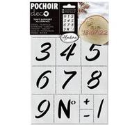 Pochoir - Décoration - Chiffres - Tout support - 20x30 cm - Aladine