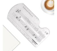 Pochoir d'écriture de chanson - Guide des notes de musique, règle de symboles du personnel, outil de dessin de composition, aide à l'écriture créative, kit d'entraînement pour étudiant, outil de