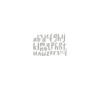 Pochoir D'embossage Alphabet Minuscule 0,5 ? 2,8cm 29 Pi?Ces