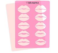 Pochoir d'entraînement pour fard à lèvres avec peau d'entraînement sans encre | gabarit de microblading pour tatouage des sourcils | Fournitures d'entraînement de microblading | Kit PMU | 10 formes de lèvres