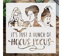 Pochoir d'Halloween réutilisable en plastique pour loisirs créatifs et décoration d'intérieur 20,3 x 20,3 cm