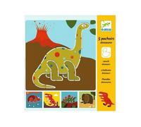 5 Pochoirs dinosaures Djeco