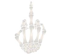 Pochoir Doigt Squelette 15,24 x 25,40 cm (L) - Stencil Company Original Squelette Main Retournant L'Oiseau Graphique