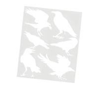 Pochoir en PET en forme de corbeau présentant un d ' oiseau élégant pour les esprits créatifs, traçage précis dans l ' art et l ' artisanat, modèle d ' oiseau