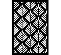 Artemio Pochoir Feuillage Home Déco Plastique Noir 15,5 x 0,2 x 19,5 cm