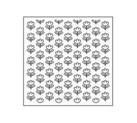 Pochoir - Fleurs - 15 x 15 cm - 1 pce G