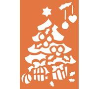 Pochoir Geant Noel 33x23 - Lot De 2